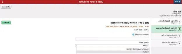 Step 2 review class preferences